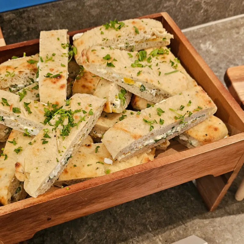 Finger sandwich selection